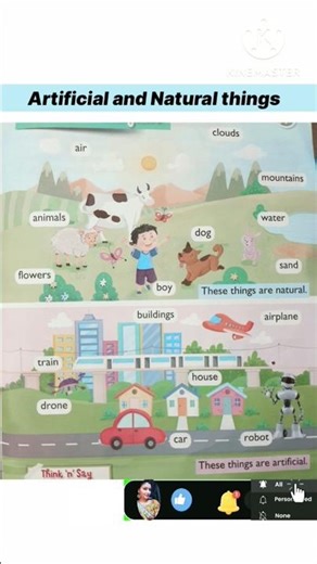 Natural and Artificial things / Man -made things। natural things examples