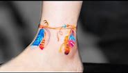 Delightful Ankle Bracelet Tattoos for Women