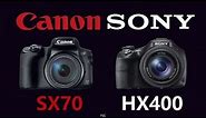Canon PowerShot SX70 HS vs Sony HX400V