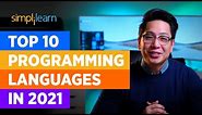 Top 10 Programming Languages In 2021| Best Programming Languages To Learn In 2021 | Simplilearn