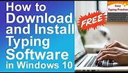 How to Download and install typing software in windows 10 free