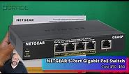 NETGEAR 5-Port Gigabit Ethernet PoE Switch