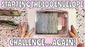 STARTING THE 100 ENVELOPE CHALLENGE AGAIN | How I plan to SAVE and Complete 100 Envelope Challenge!