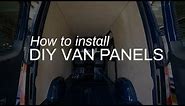 FULL TUTORIAL: How To Install DIY Van Panels - Mercedes Sprinter 144 Installation