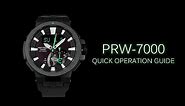 CASIO PRO TREK PRW-7000 Quick Operation Guide