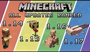Every Minecraft Update RANKED