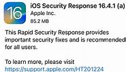 iOS 16.4.1 (a) Rapid Security Response—Everything You Need To Know