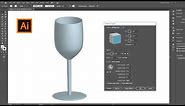 How to make 3D a sampen glass in adobe illustrator