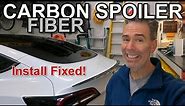 DIY for Beginners - GAP FIX - Real Carbon Fiber - Tesla