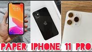 PAPER IPHONE 11 PRO MAX(tutorial) without cutting or glue!!! Origami Tutorial🔥🔥🔥
