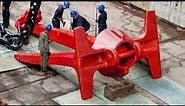 The Hypnotic Process of Maintaining Massive 50 Ton Ship Anchors