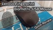 Lenovo Fingerprint Biometric USB Mouse Pointing Devices (4Y50Q64661) Quick Review