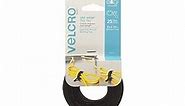 VELCRO Brand ONE-WRAP Cable Ties | 25Pk | 8 x 1/2" Black Cord Organization Straps | Thin Pre-Cut Design | Wire Management for Organizing Home, Office and Data Centers