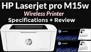 HP LaserJet Pro M15w/17w Printer Full Specifications and Review