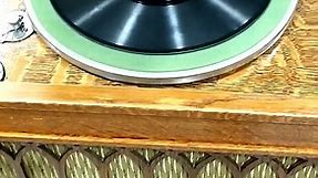 Brunswick Antique Record Player Oak Phonograph & Records #antique
