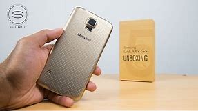Samsung Galaxy S5 Gold Unboxing UK