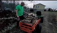 Vevor 1500lbs 15cu ft ATV trailer dump cart unboxing and assembly