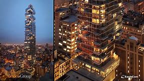 Timelapse shows construction of New York's 'Jenga building'