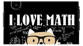 Amazon.com: Funda para iPhone XS Max Math Kitty Cat I Love Math And Cats Matemáticas Matemáticas
