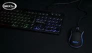 Game Duo Keyboard and mouse, wired gaming combo USB, RGB led backlit, 105 keys and ergonomic for PC / Laptop.