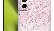Head Case Designs Officially Licensed Nature Magick Glittery Pink Rose Gold Pastel Glitter Marble Soft Gel Case Compatible with Samsung Galaxy S21+ 5G