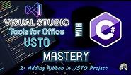 VSTO Tutorial # 2 | Adding Ribbon in VSTO Project | BlueFrost Tech