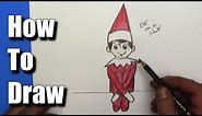 How to Draw Elf on the Shelf - EASY - Step By Step