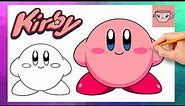 How To Draw Kirby | Cute Easy Step By Step Drawing Tutorial