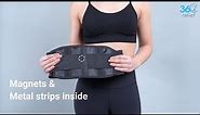 Self-Heating Magnetic Therapy Belt for Lumbar and Abdominal Support and Relieving Back Pain