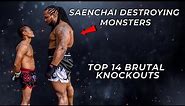 Saenchai's Brutal Knockouts Destroying Monsters