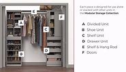 ClosetMaid 36.02 in. W White Modular Storage Shelf and Hang Rod Kit Wood Closet System 456700