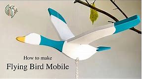 How I made a wooden Flying Bird Mobile for my sons | DIY WOODEN TOYS |