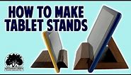 How to make Tablet stands 3 different ways // Easy woodworking projects