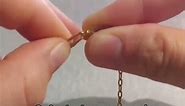 How to open and close a fish hook clasp #viral #shorts #short