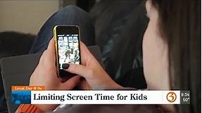 Limiting screen time for kids