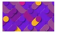 Abstract seamless loop animation background with a colorful geometric...