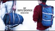 Duffle Bag Backpack DIY