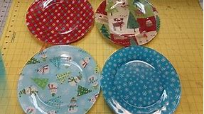 Decoupaged Holiday Cookie Plate