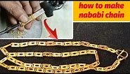 How To Make Gold Nawabi Chain | 22K Gold Jewellery Making -Nadia Jewellery