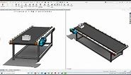 Solidworks Tutorial # 232 Belt Conveyor Design Assembly and Motion Study by SW Easy Design