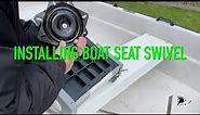 Installing Boat Seat and Swivel - Easy job! / Båtstol med snurrplatta från Biltema 👍