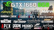 GeForce GTX 1660 6GB Test in 25 Games at 1080p (Ryzen 5 3600)