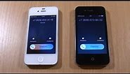 iPhone 4S (iOS 7.1) vs iPhone 4S (iOS 9.3) incoming call