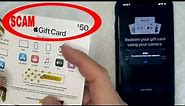✅ Apple Gift Card Scam 🔴