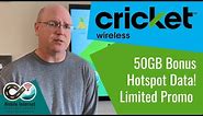 Cricket Wireless Promo: 50GB Bonus Data on Simply Data Plans
