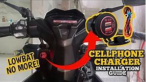 CELLPHONE CHARGER installation guide to honda click 125i v2