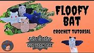 Floofy Bat crochet tutorial - A fast & easy crochet project using fur yarn