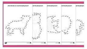 Counting in 5s Dot to Dot Sheets Animals