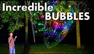 Giant Soap Bubbles at Night - Unearthly Colors
