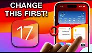 iOS 17 AVAILABLE RIGHT NOW! - CHANGE These SETTINGS FIRST!!